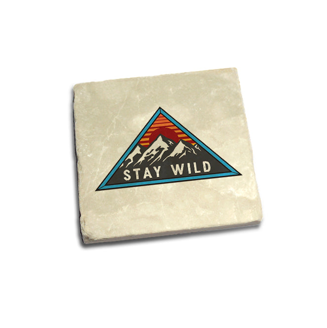 Stay Wild Badge Coaster