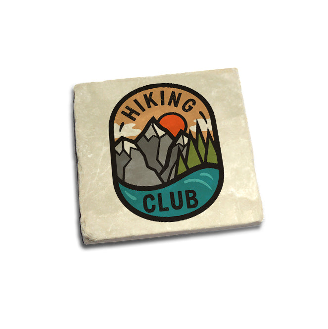 Hiking Club Badge Coaster