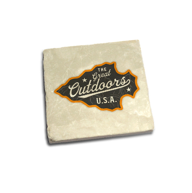 The Great Outdoors USA Badge Coaster