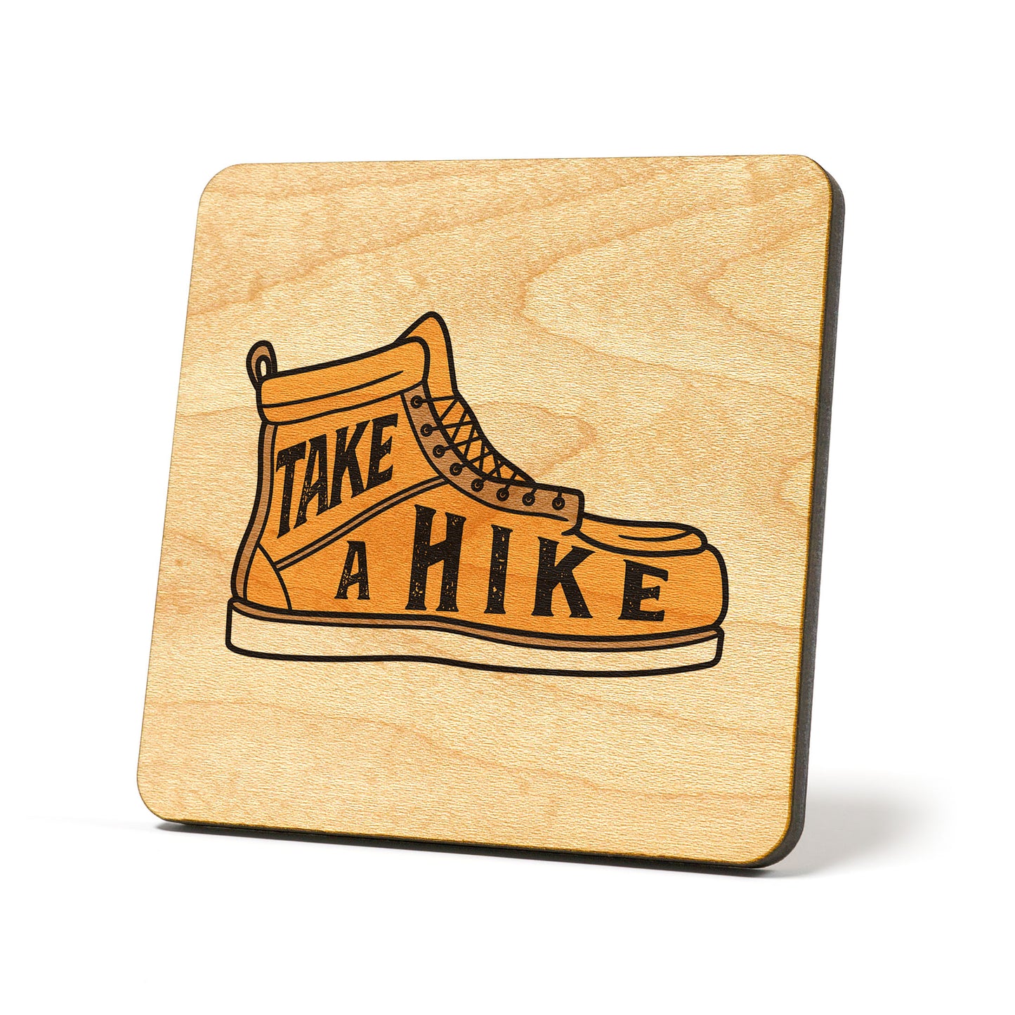 Take A Hike Badge Coaster