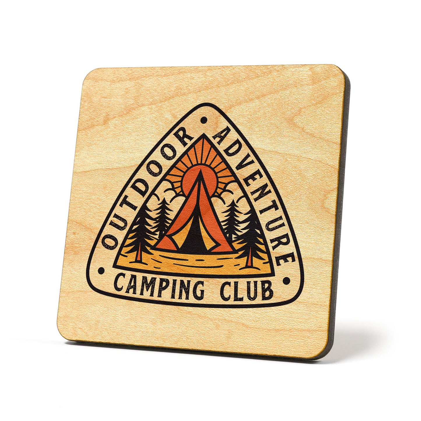 Camping Club Badge Coaster