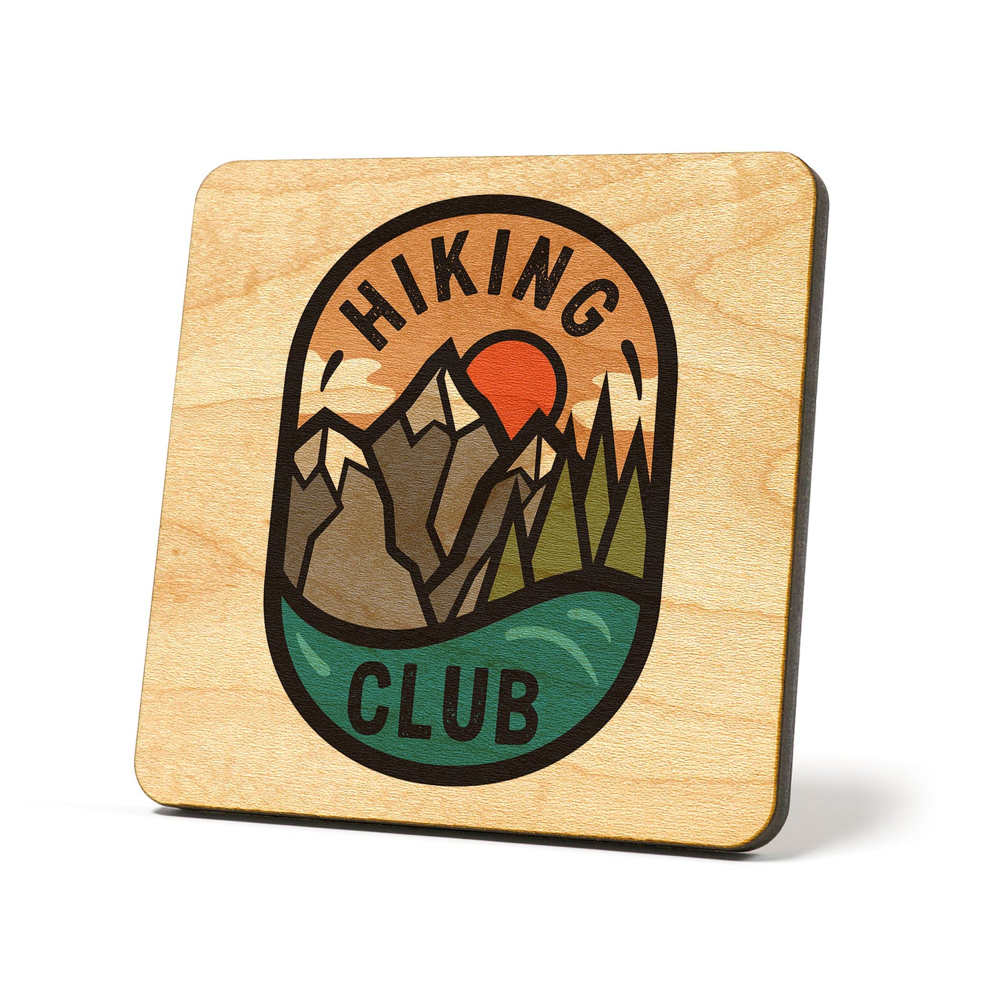 Hiking Club Badge Coaster