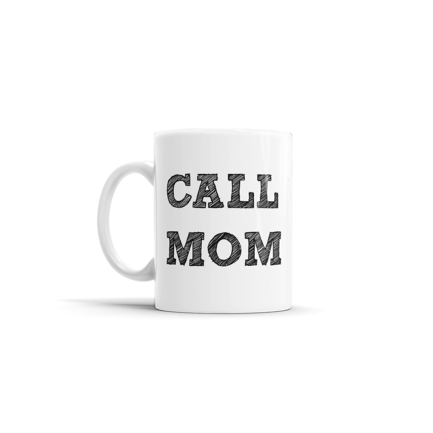 Black and White Call Mom Mug