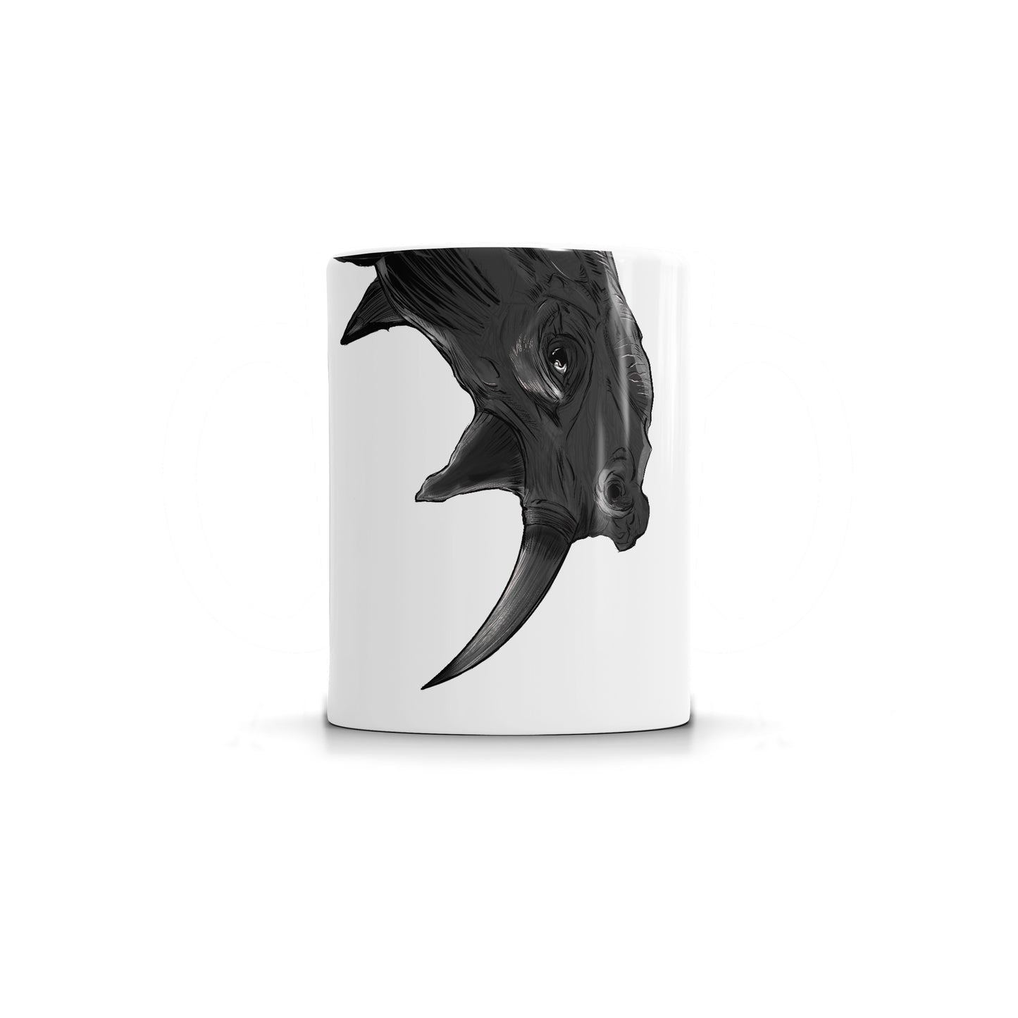 Black Rhino Snout Mug