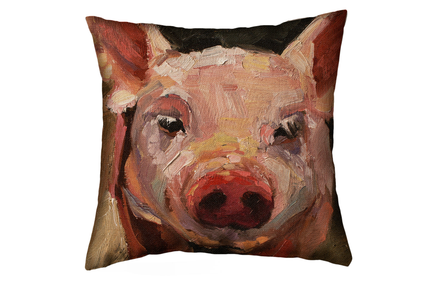 Farm Pig  Pillow Case By K. Huke