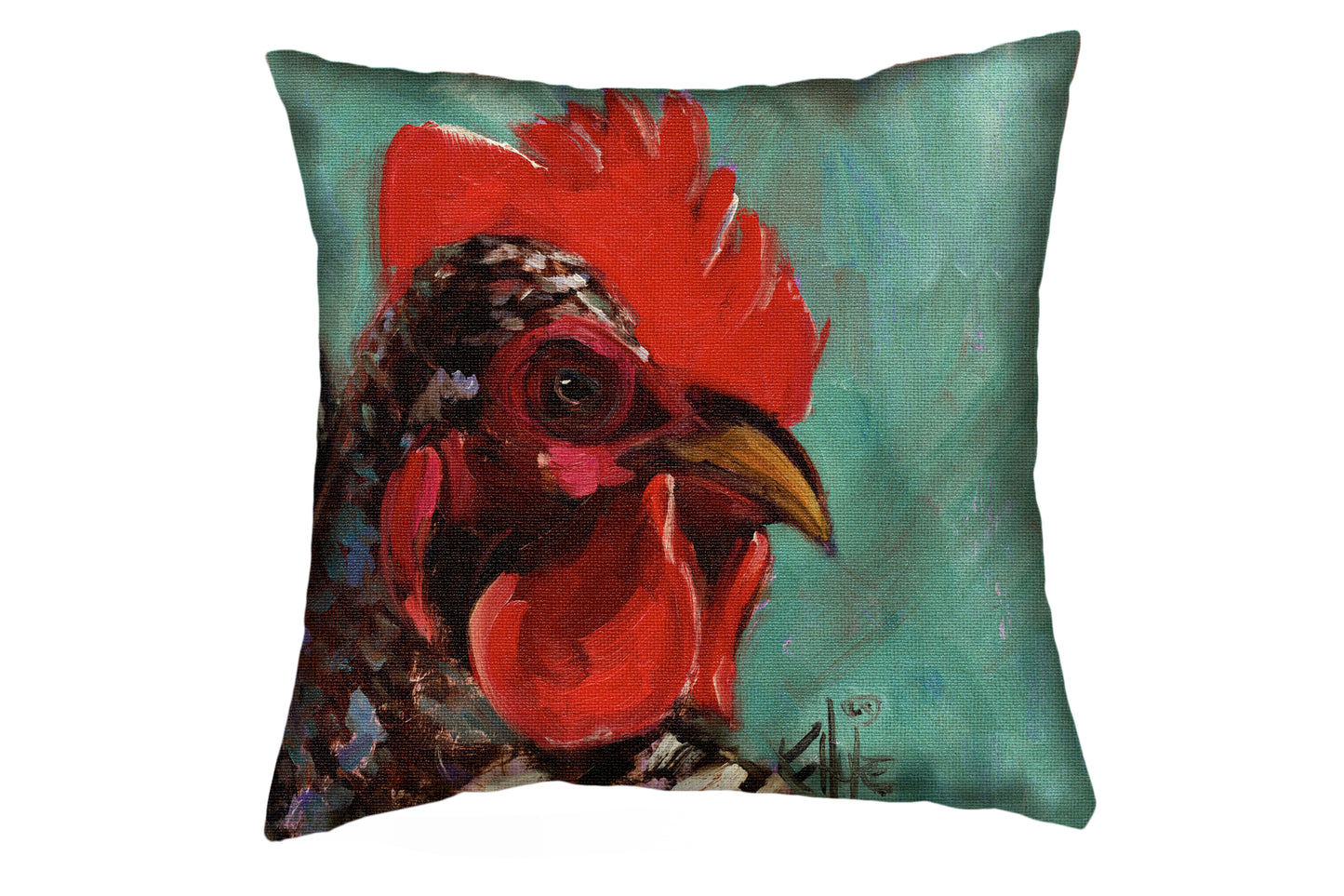 Rooster Pillow Case By K. Huke