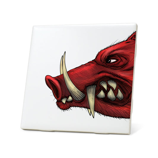 Red Hog - Snout Mugs™ Ceramic Coaster