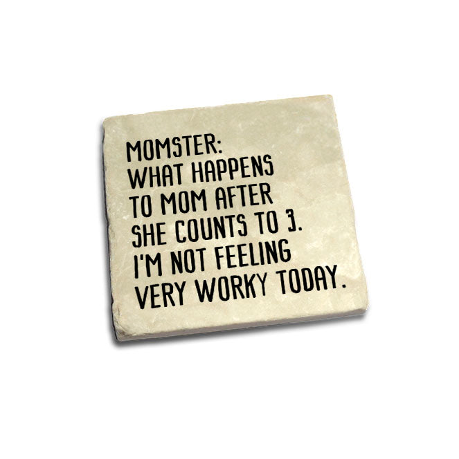 Momster: what happens to mom after she counts to 3. Quote Coaster