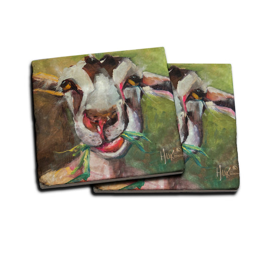 Rustic Goat Coaster by K. Huke