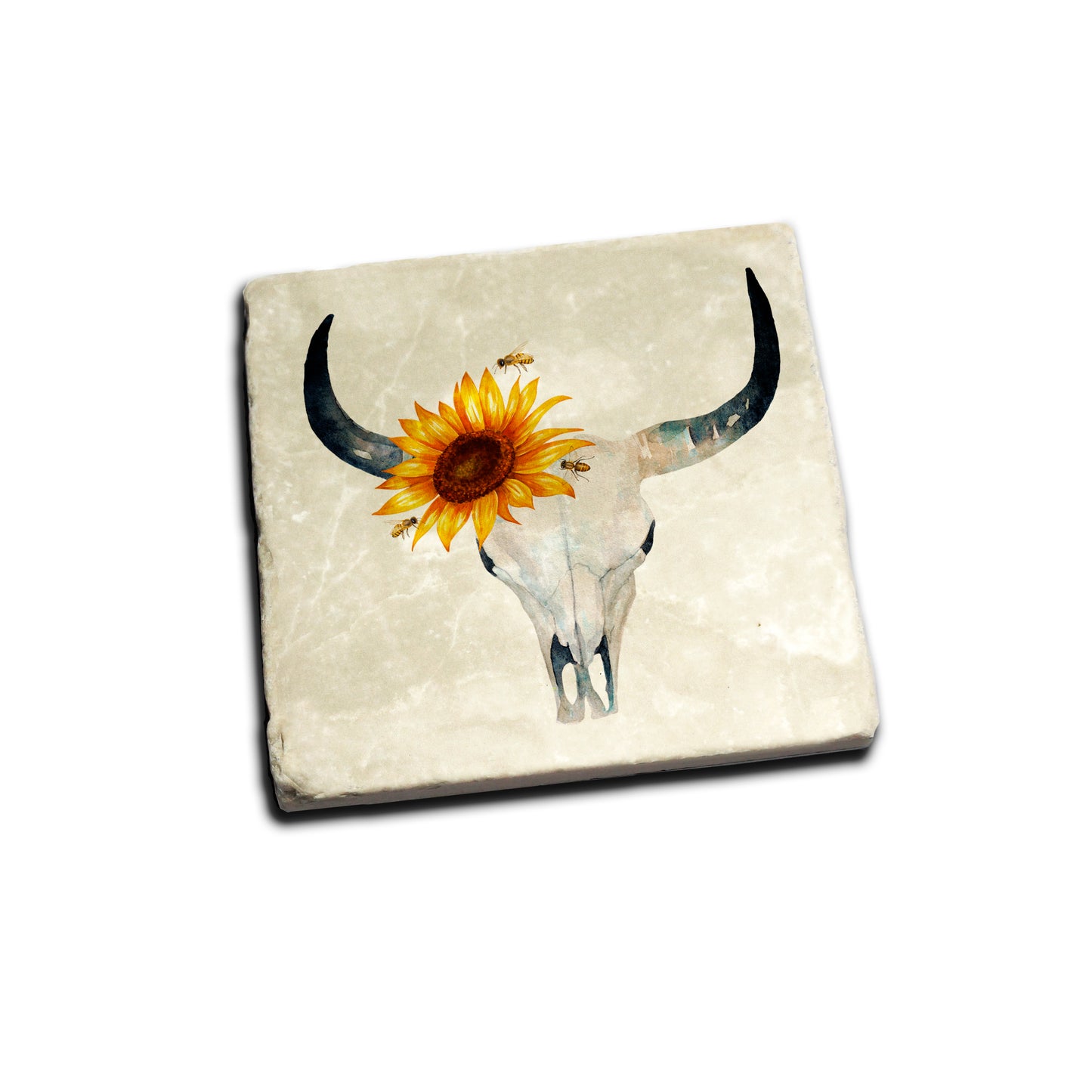 Sunflower Skull Coaster