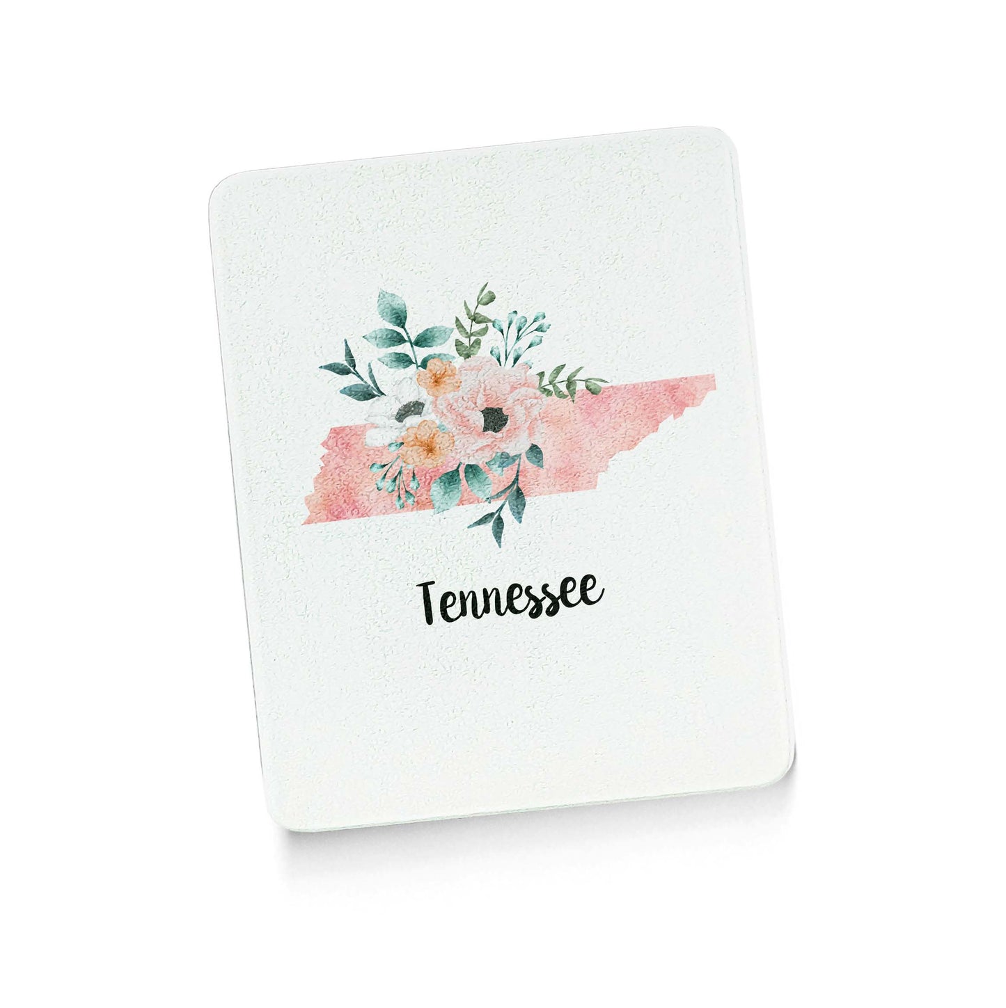 Floral Home State Cutting Board