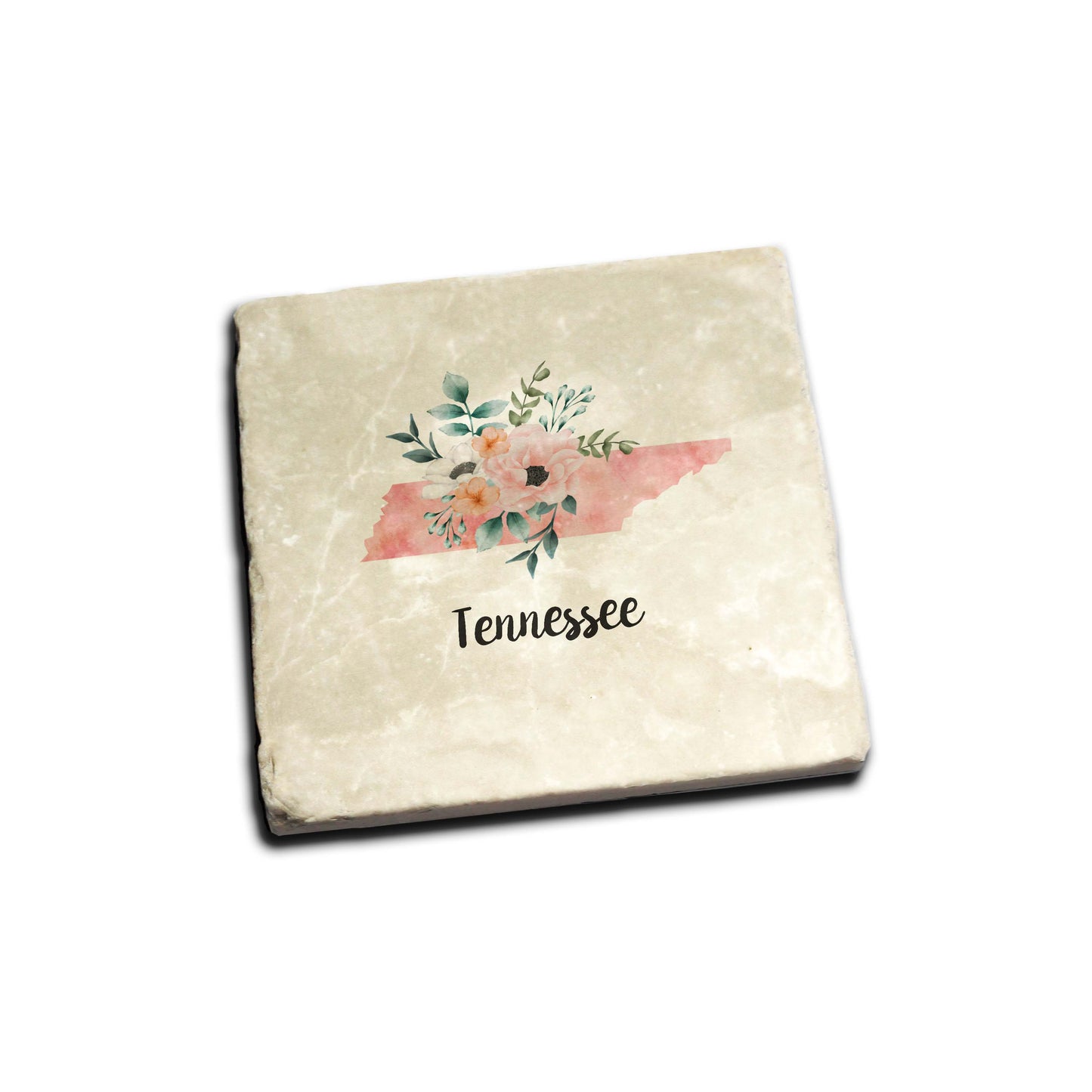 Floral Home State Coaster