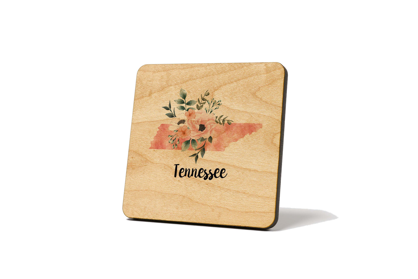Floral Home State Coaster