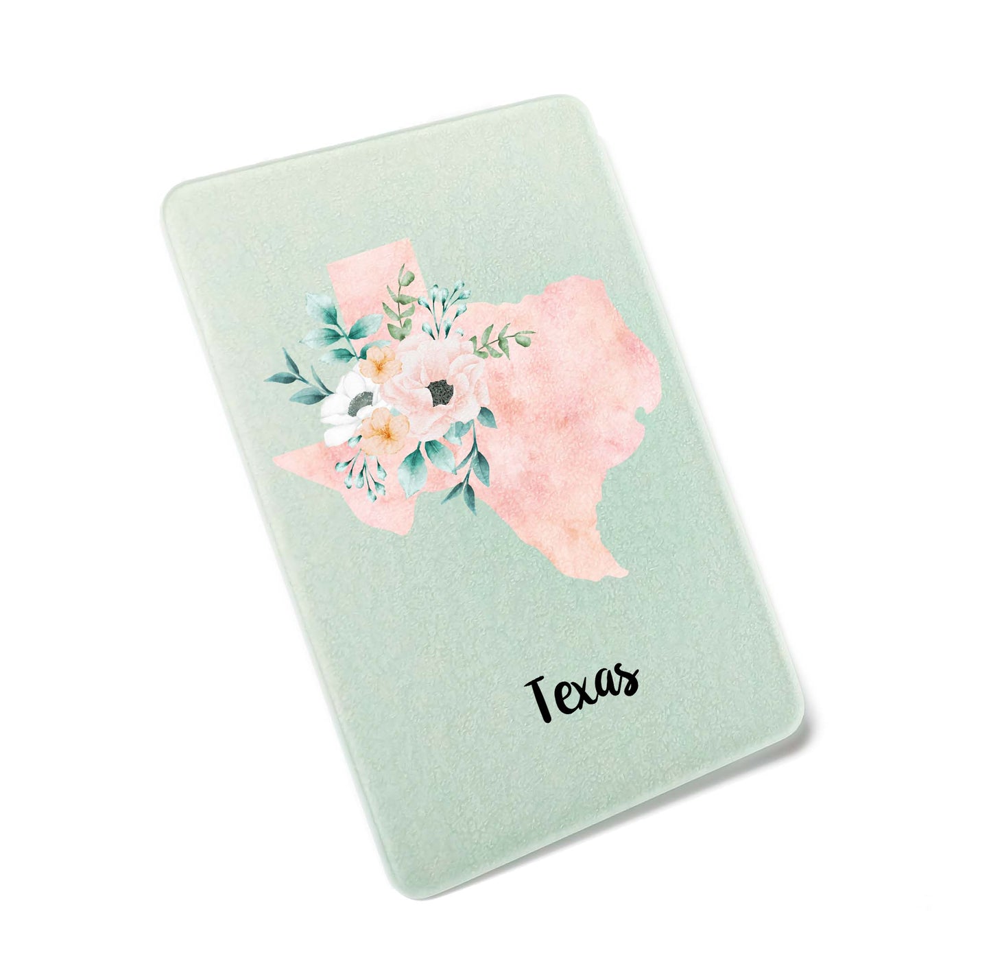 Floral Home State Cutting Board