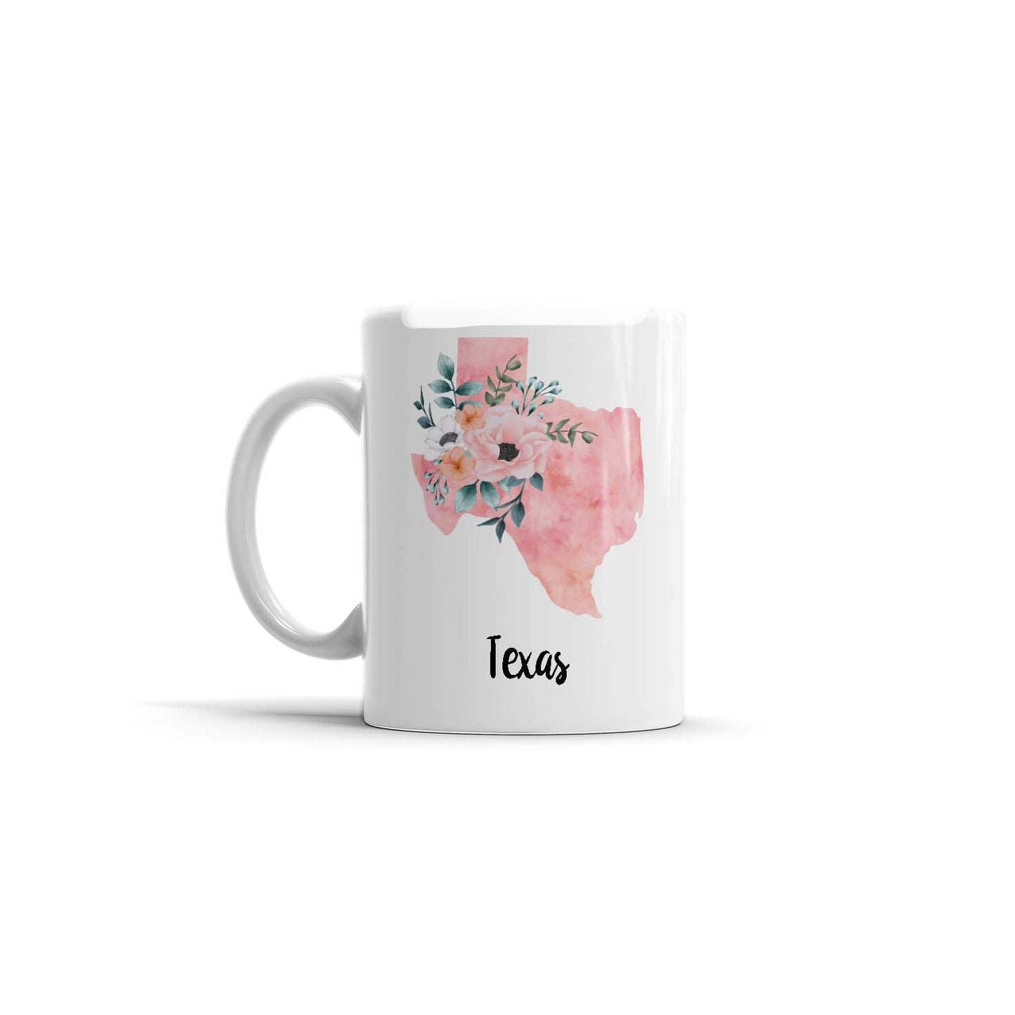 Floral Home State Mug