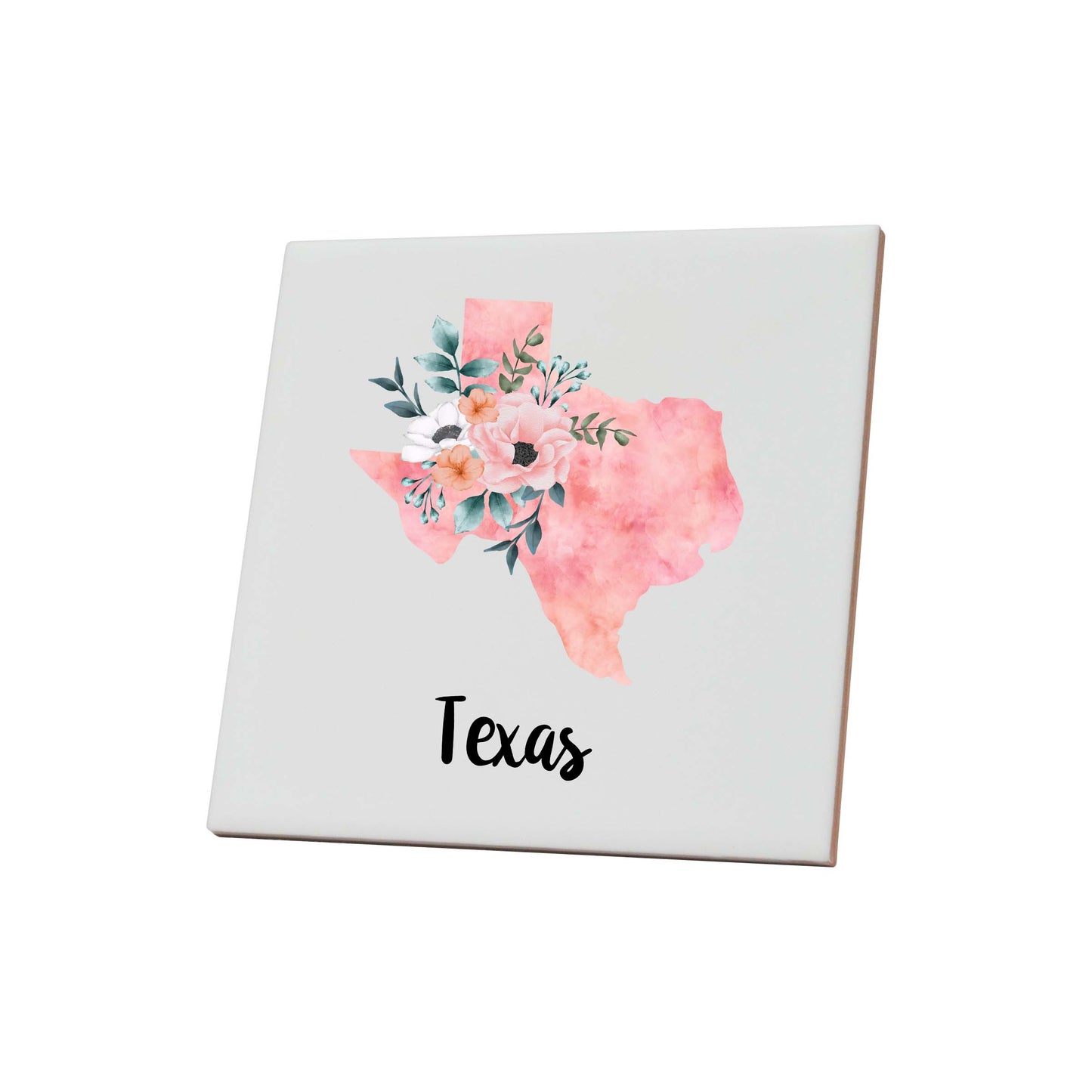 Floral Home State Coaster