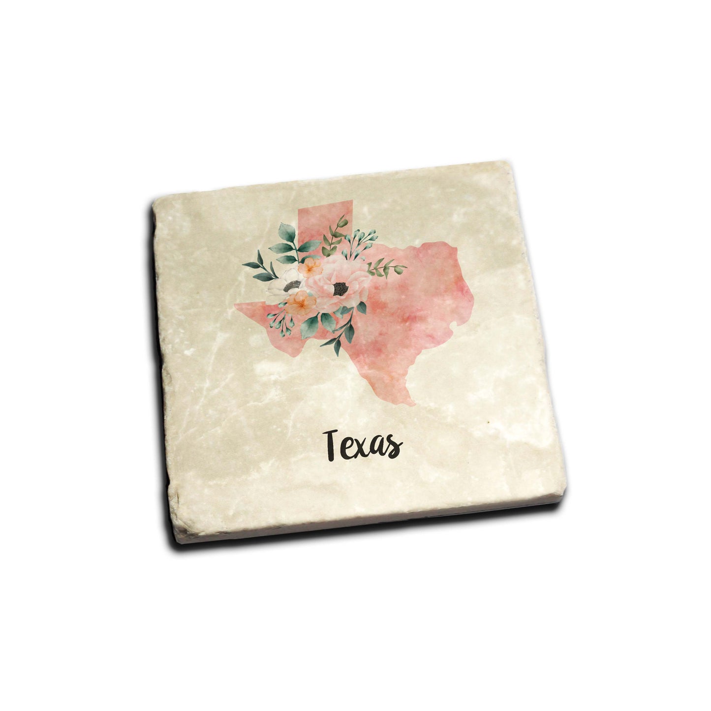 Floral Home State Coaster