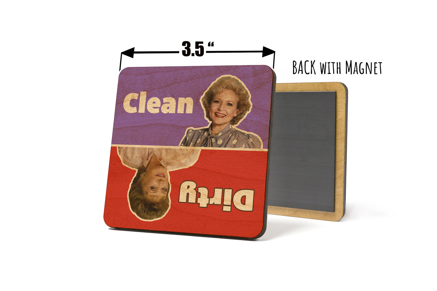 Golden Girls - Blanche and Rose Dirty Clean Dishwasher Magnet