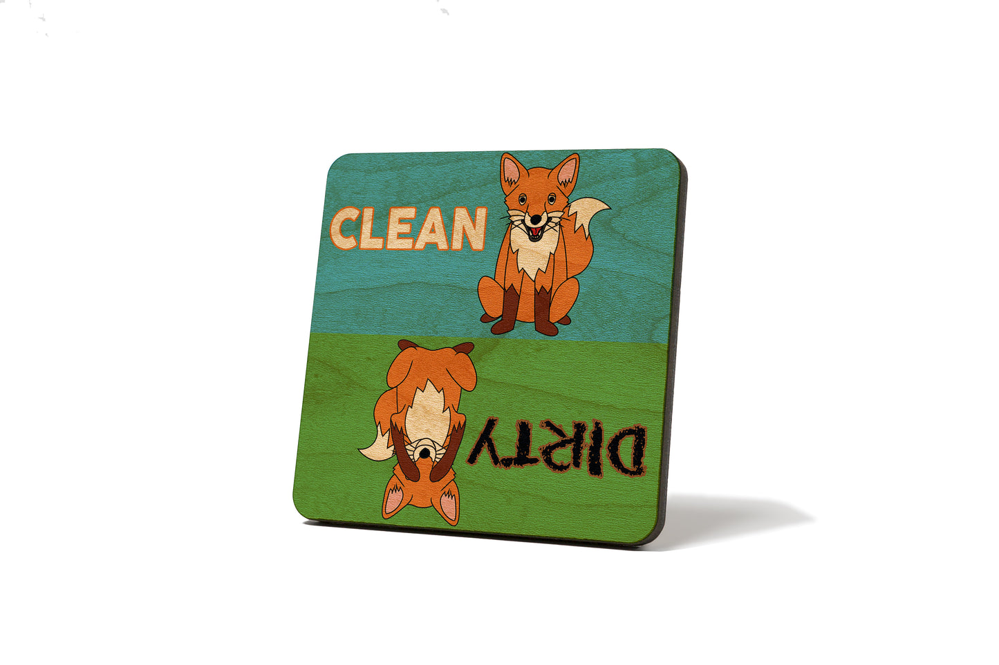 Fox Dirty Clean Dishwasher Magnet