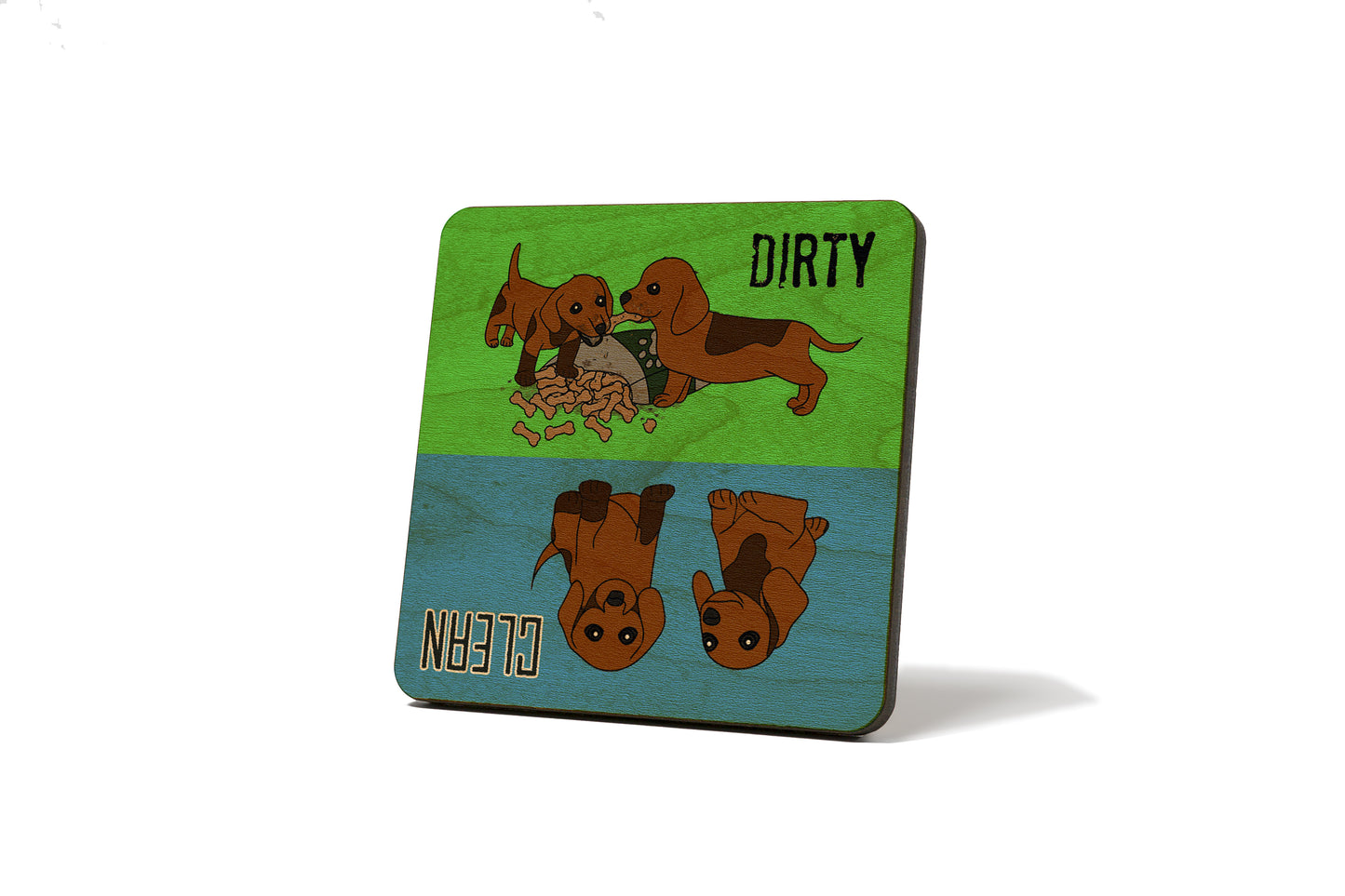 Dachshund Dirty Clean Dishwasher Magnet