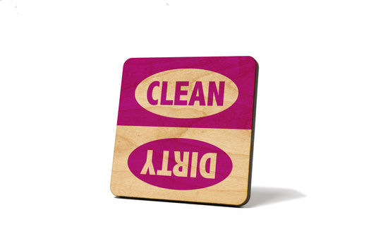 Purple Dirty Clean Dishwasher Magnet