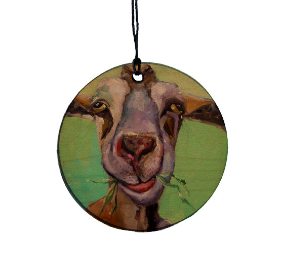 Bright Goat Ornament By K. Huke