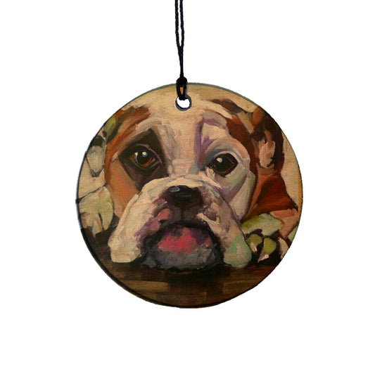 Bulldog Ornament By K. Huke
