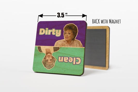 Golden Girls - Blanche and Dorothy Dirty Clean Dishwasher Magnet