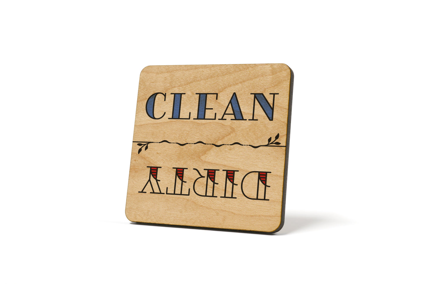Simple Line Dirty Clean Dishwasher Magnet
