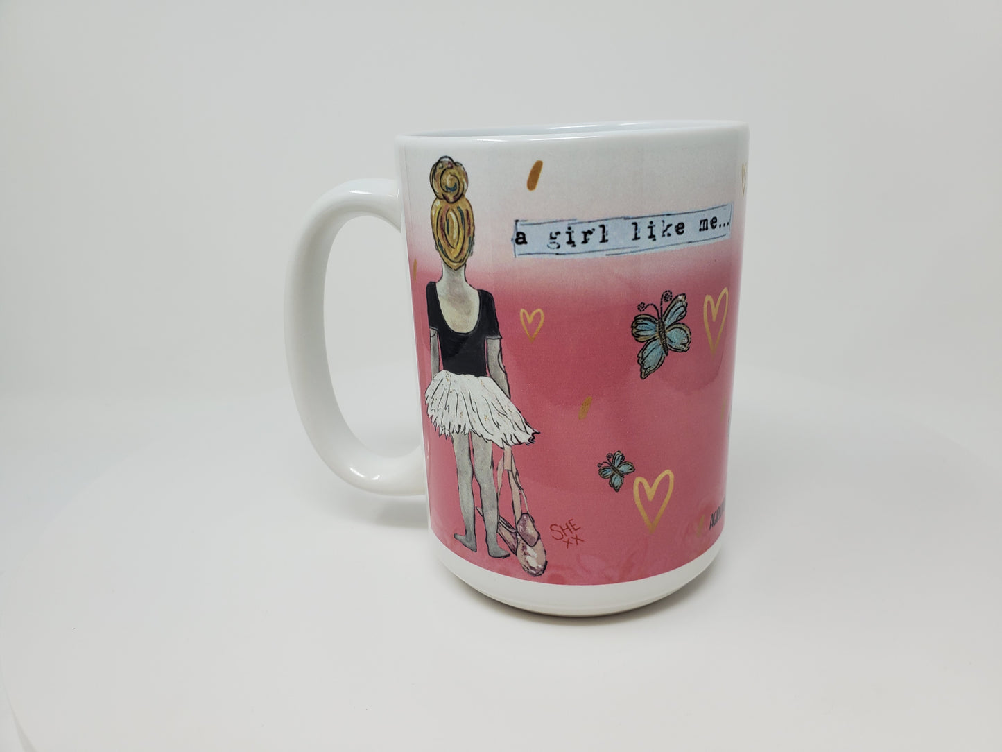 a girl like me... Give a girl the right shoes, and she can conquer the world. Mug