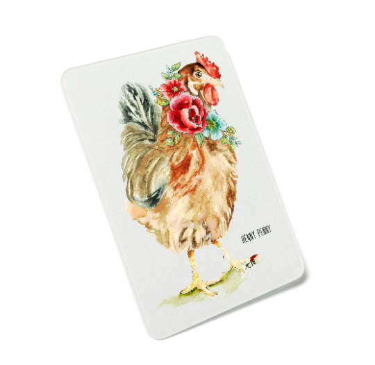 Henny Penny Cutting Board by Retha Cole