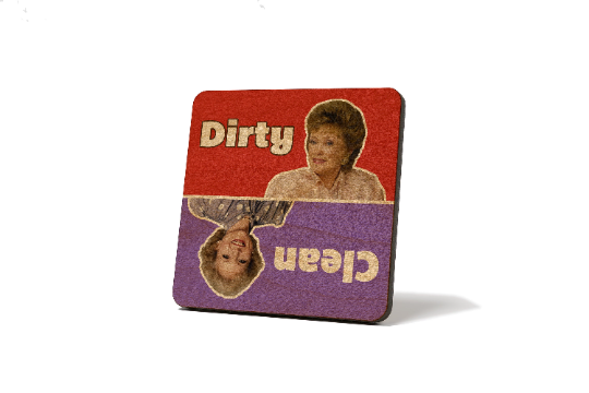 Golden Girls - Blanche and Rose Dirty Clean Dishwasher Magnet