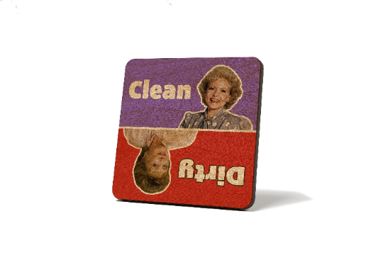 Golden Girls - Blanche and Rose Dirty Clean Dishwasher Magnet