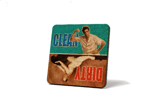 Seinfeld - George and Kramer Dirty Clean Dishwasher Magnet