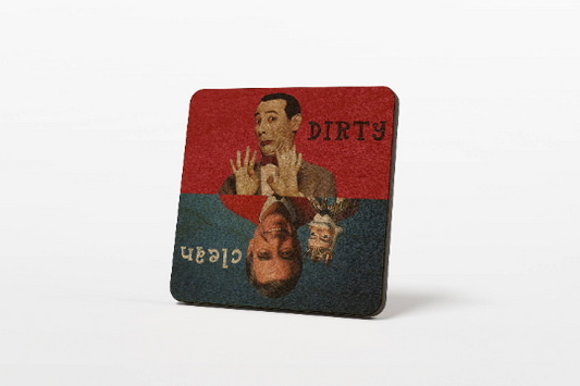 Mr. Rogers & Pee Wee Herman Dirty Clean Dishwasher Magnet