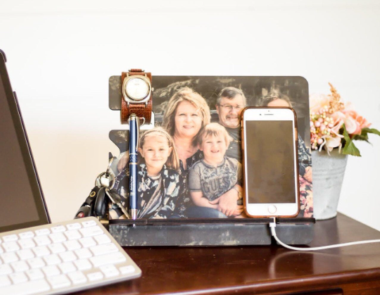 Personalized Large Phone Dock for Mom