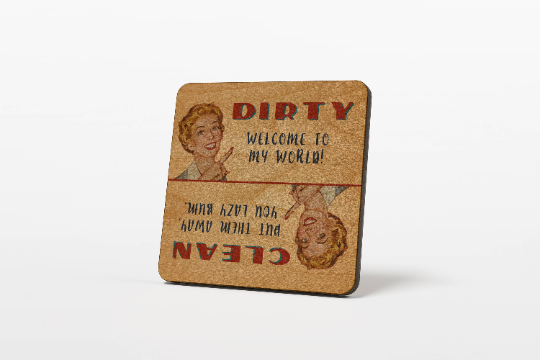 Vintage Wife Dirty Clean Dishwasher magnet