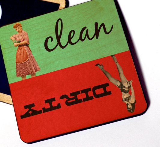 Lucy Betty Dirty Clean Dishwasher Magnet
