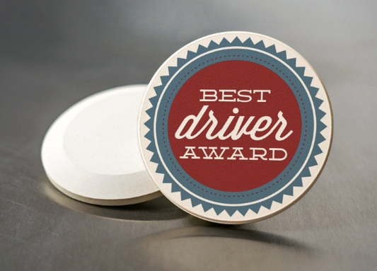 Best Driver Award Car Coaster