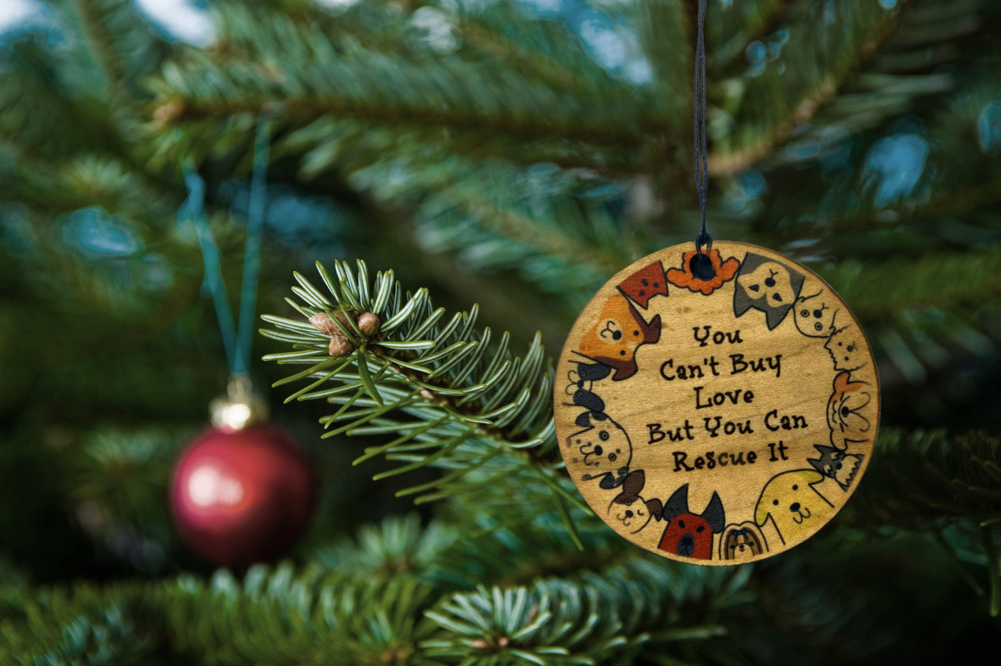You Can't Buy Love But You Can Rescue It Ornament