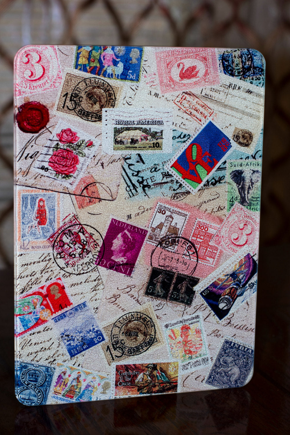 Stamp Collector Cutting Board