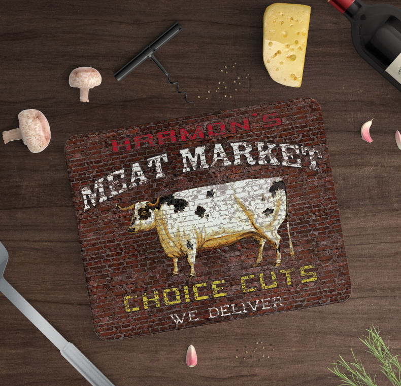 Farm Cow Cutting Board