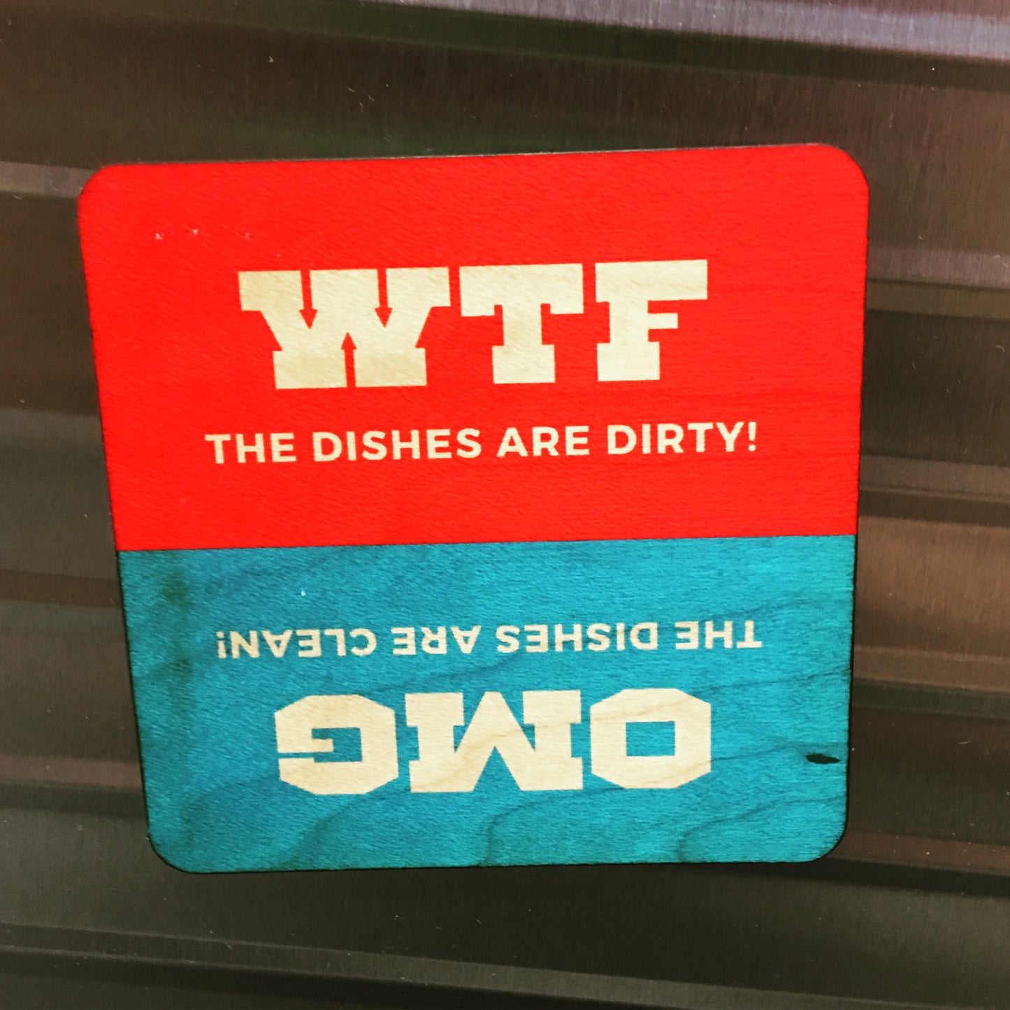 WTF / OMG Dirty Clean Dishwasher Magnet