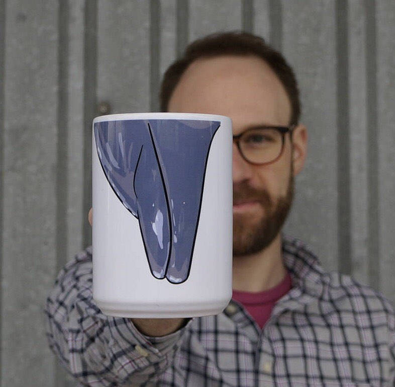 Cartoon Dolphin Snout Mug