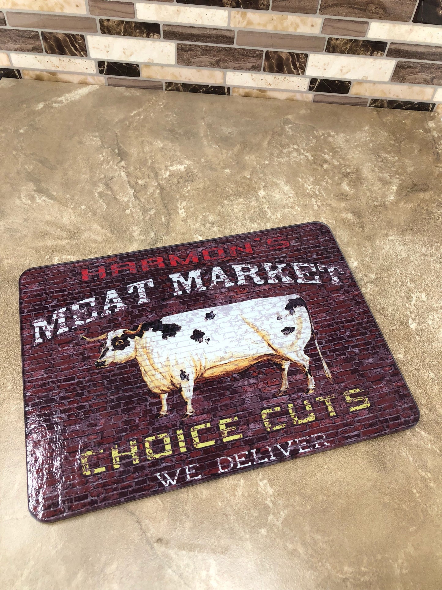 Farm Cow Cutting Board