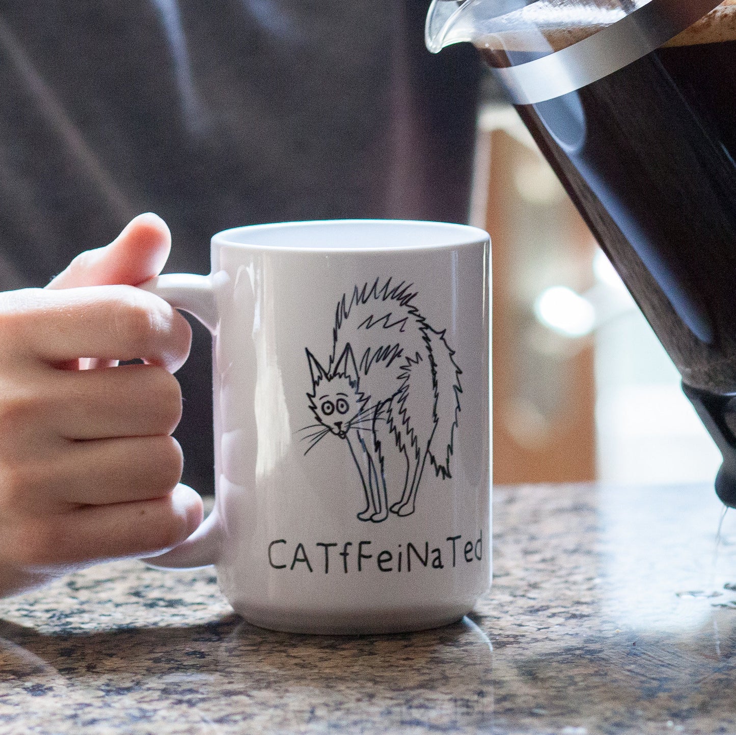 Catffinated Cat Coffee Mug