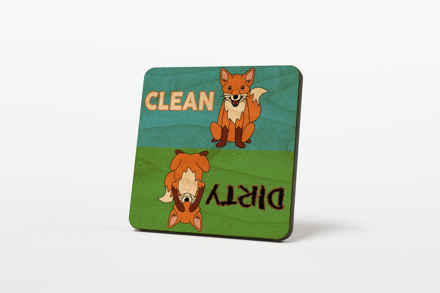 Fox Dirty Clean Dishwasher Magnet