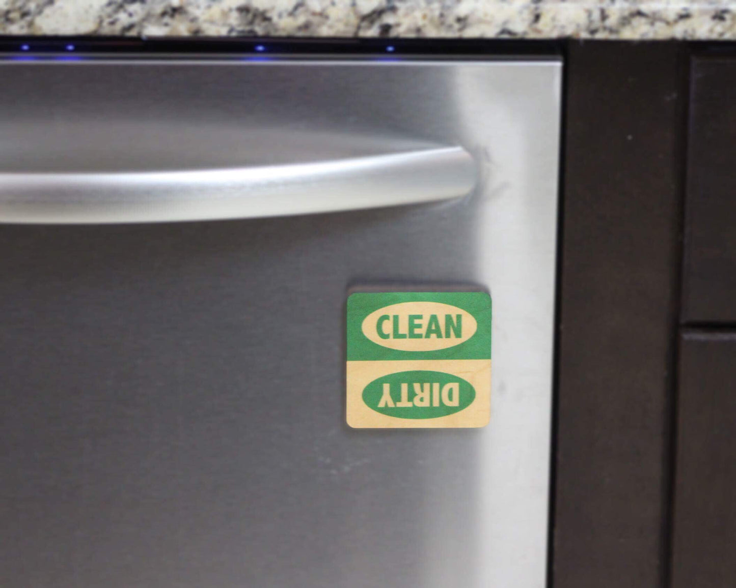 Green Dirty Clean Dishwasher Magnet